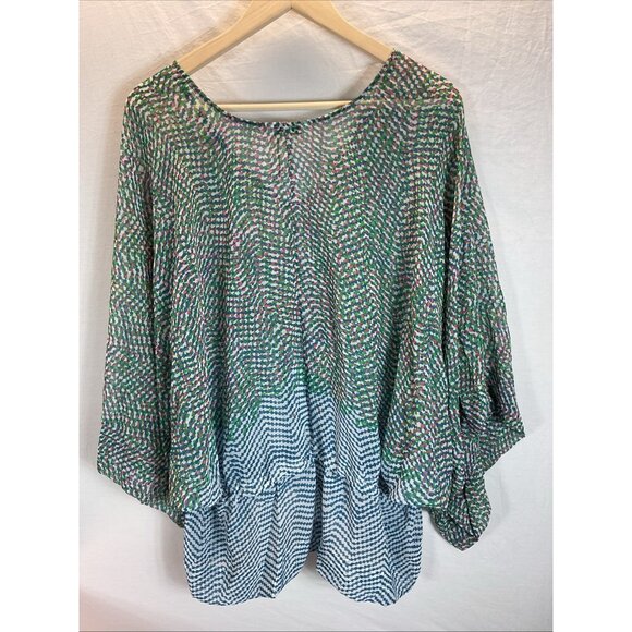 Lot Of 2 Cabi Blouses Sheer long‎ sleeve Floral Office Size MED 4156, 731 - Picture 3 of 16